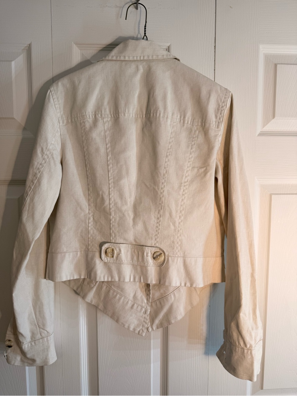 CAbi Cream Ruffle-Front Blazer - Picture 4 of 4